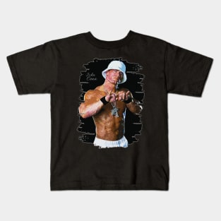 John Cena \ WWE \\ Brush Art \90s Kids T-Shirt